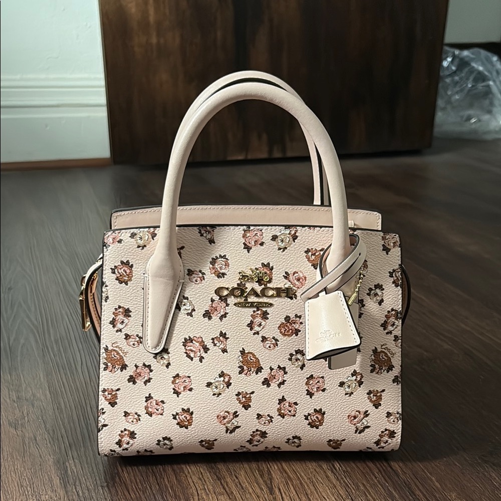 Coach Floral Beige Handbag